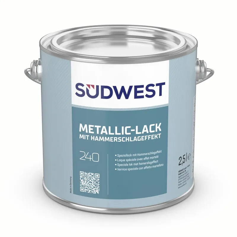 Schnäppchen | Southwest Metallic Paint with Hammered Effect 0.375 Liters 0013 Light Grey